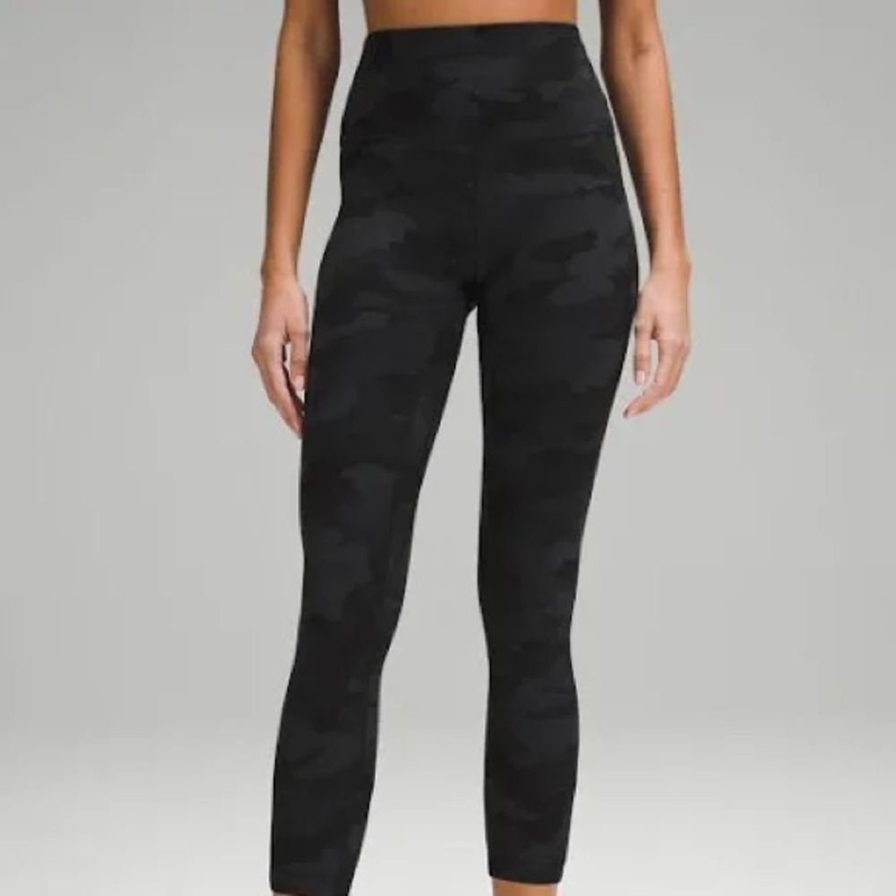 Lululemon HR Tight 25” Leggings Heritage 265 Deep Camp Coal Multi